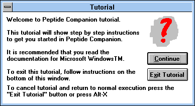 Screen Capture of Tutorial Pop-up Window